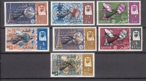 J27403 1966 qatar mlh short set #91-7 ovpt,s