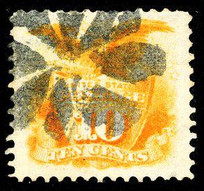 116 10¢ yellow 1869 - XF used