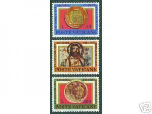 VATICAN Scott 579-81 MNH** Christian Archeology set 1975