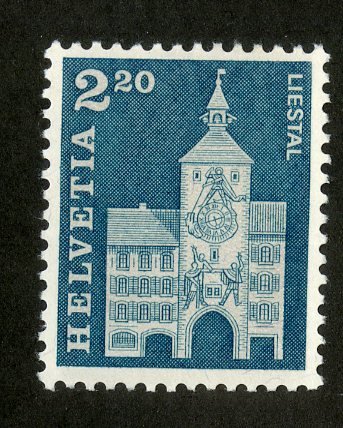 SWITZERLAND 453 MNH SCV $3.00 BIN$1.75 BUILDING