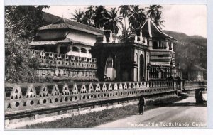 CEYLON Postcard Colombo Kandy Temple PPC SWITZERLAND Unter Wetzikon 1951 PJ165