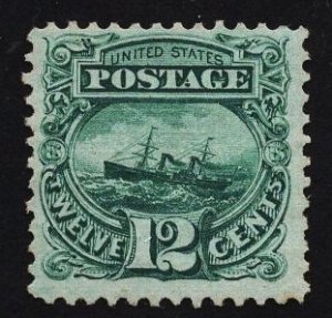 US Stamp #117 12c Green S.S. Adriatic MINT NO GUM SCV $725