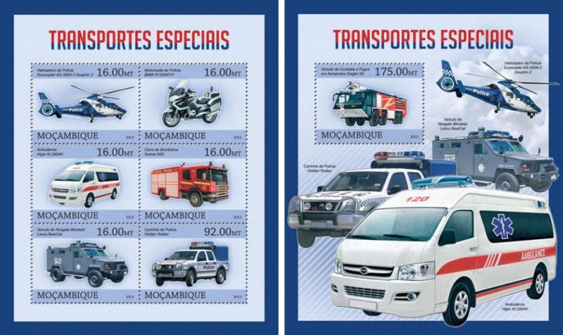 Special Transport Planes Aviation Helicopter Car Ship Sierra Leone MNH stamp set