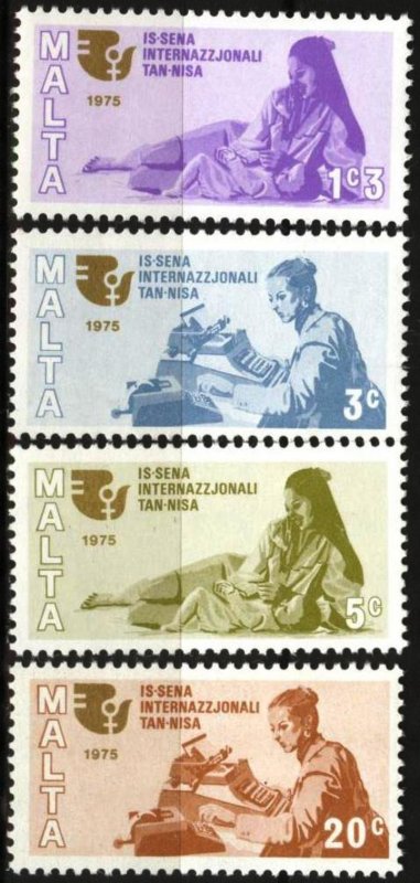 Malta 1975 International Year of Women's set of 4 MNH