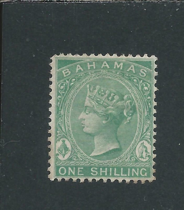 BAHAMAS 1882-98 1s GREEN MM SG 44 CAT £50