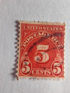 SCOTT #J73 USED FIVE CENT UNITED STATES POSTAGE DUE