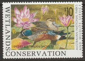 Australia 1992 wetlands conservation MNH