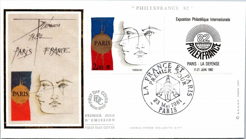 France FDC 1981 - International Philatelic Exposition - Paris - F28978