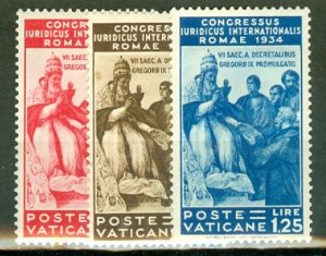 PS: Vatican City 41-6 mint CV $176.50; scan shows only a few