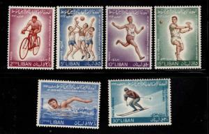 LEBANON Scott 415-417, C385-387 MNH** 1964 sports set