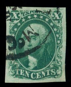 momen: US Stamps #15 Used PSE GRADED Cert XF-90