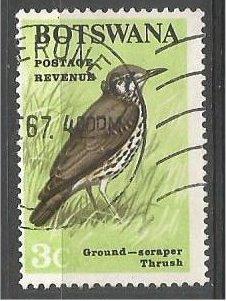 BOTSWANA, 1967, used 3c, Birds, Scott 21