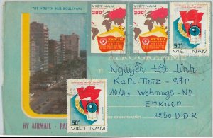 45337 - VIETNAM - POSTAL HISTORY - AIRMAIL COVER to DDR GERMANY 1988-
