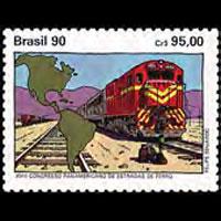 BRAZIL 1990 - Scott# 2280 Railway Set of 1 NH