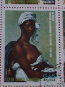 ​GUINEA EQUATORIAL STAMP-1974 WORLD FAMOUS NUDE PAINTING CTO-MNH STAMP SHEET -