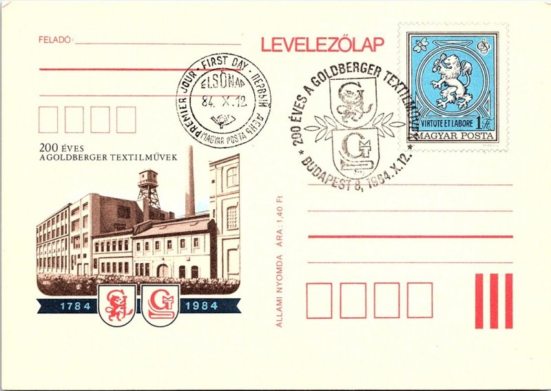 Hungary, Government Postal Card