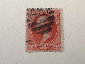 United States 1887 Washington 3 cent used  stamp A14123
