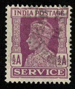 1939-1942, King George, India postage SERVICE, 1/2A (RT-867)