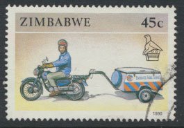 Zimbabwe SG 783  SC# 629  Used  Train  see detail and scan