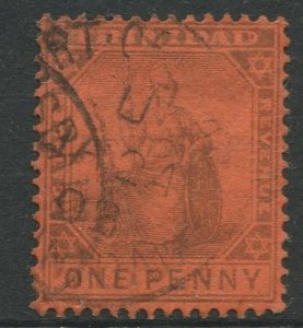 STAMP STATION PERTH Trinidad #78 Britania Used Wmk 2 - 1896-1904