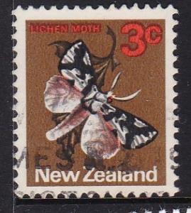 New Zealand -1970 Moth - 3c used