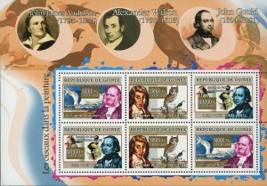 Birds Art Stamp John James Audubon Alexander Wilson John Gould S/S MNH #4857