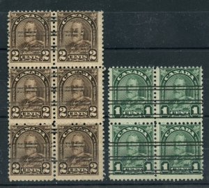 ?PRECANCEL LOT Arch Issue blocks Cat $20 used Canada