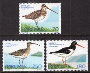 Faroe Islands 28-30 Birds MNH VF