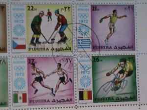 ​FUJEIRA-1972 OLYMPIC GAMES MUNCHUNE'72   CTO FULL SET SHEET-VF  CTO FULL SET