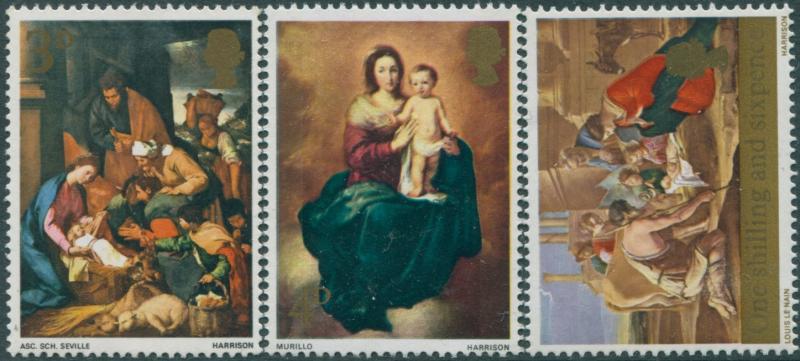 Great Britain 1967 SG756-758 QEII Christmas set MNH