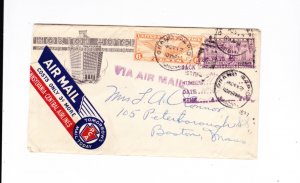 USA 1937 MORTON HOTEL GRAND RAPIDS MICHIGAN ADVERTISING AIRMAIL COVER HS65