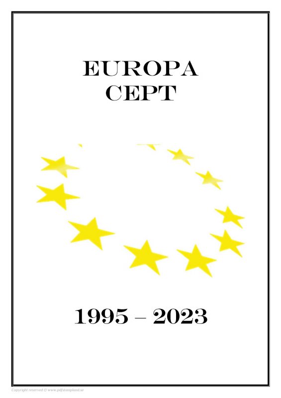 Europa Cept 1995-2023 PDF (DIGITAL) STAMP ALBUM PAGES