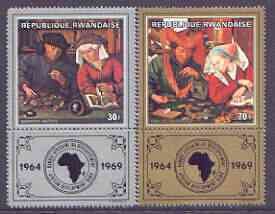 RWANDA - 1969 - African Development Bank - Perf 2v Set - Mint Never Hinged