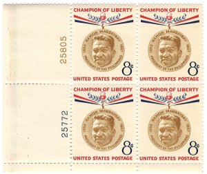 #1096 – 1957 8c Champions of Liberty: Ramon Magsaysay – MNH Plate Block