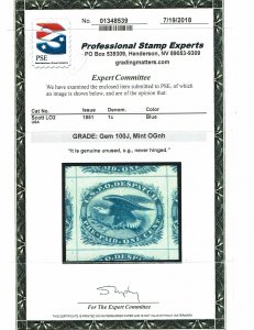 Scott #LO2 Superb-OG-NH.