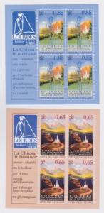 VATICAN 2008 Lourdes 2 Sheetlets MNH / B26222