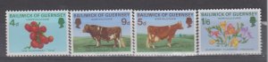 Guernsey 1970 Horticulture set 4 - Unmounted mint