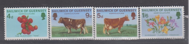 Guernsey 1970 Horticulture set 4 - Unmounted mint