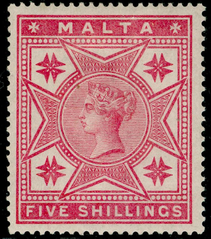 MALTA SG30, 5s rose, M MINT. Cat £110.