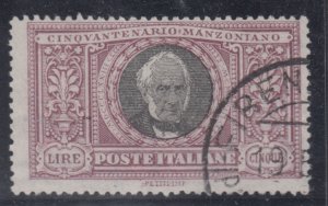 Italy Regno - Sassone n.156 cv7500$ Signed Raybaudi used