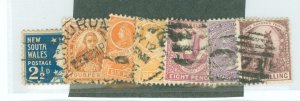 New South Wales #112-4/114a/115/117/ Used Single