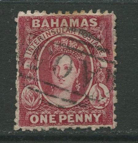 STAMP STATION PERTH Bahamas #? QV Definitive Wmk.1 Perf.12.1/2  Used CV$?