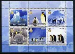 MAURITANIA - 2002 - Penguins #2 - Perf 6v Sheet - M N H - Private Issue