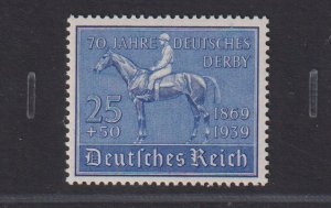 Germany #B144 MNH  1939 racehorse and jockey