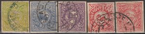 EDSROOM-17384 Tibet 1-5 Used 1912 Original CV$290