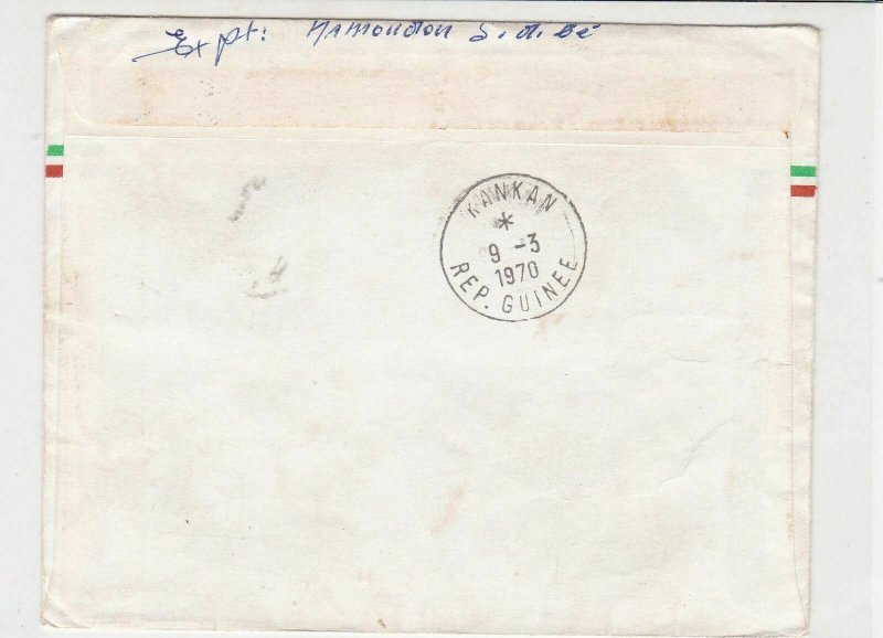 republique de cote d'ivoire ivory coast 1969 air mail stamps cover ref 21267 