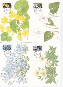 United States # 2647-96, Wildflowers Set of 50 Different on Fleetwood Post Card