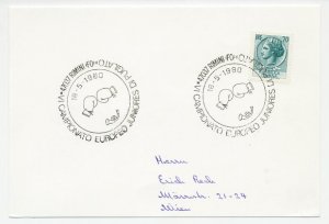 Card / Postmark Italy 1980 Boxing - European Championship