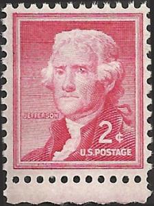 # 1033 MINT NEVER HINGED THOMAS JEFFERSON