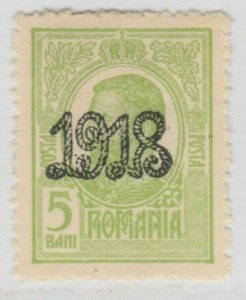 1918 Romania Black Overprint 5b MNG A18P26F804-